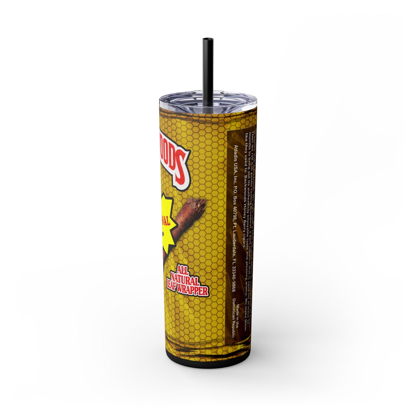 Gold Backwoods Tumbler with Straw, 20oz