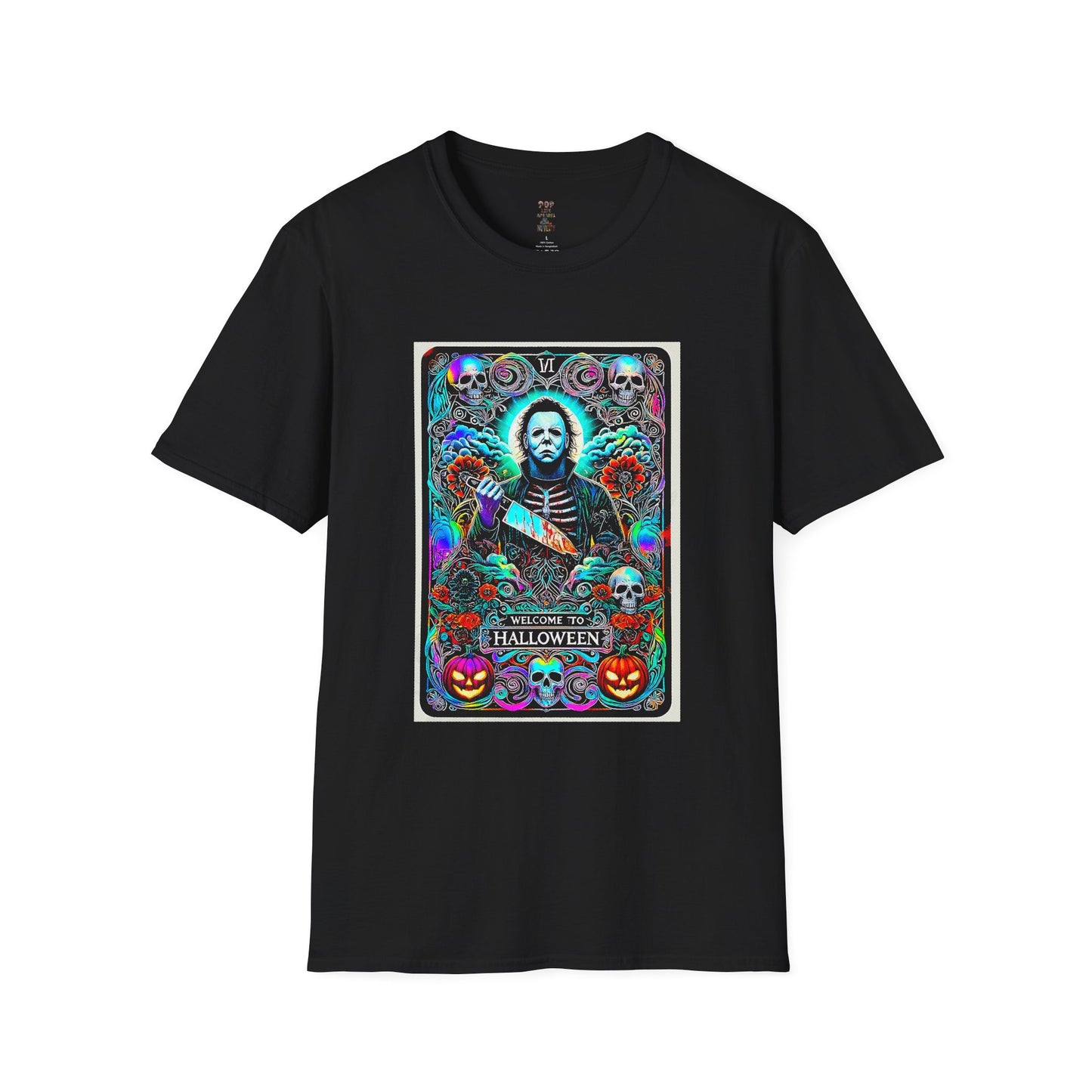 Welcome to Halloween Tarot Card Unisex Softstyle T-Shirt