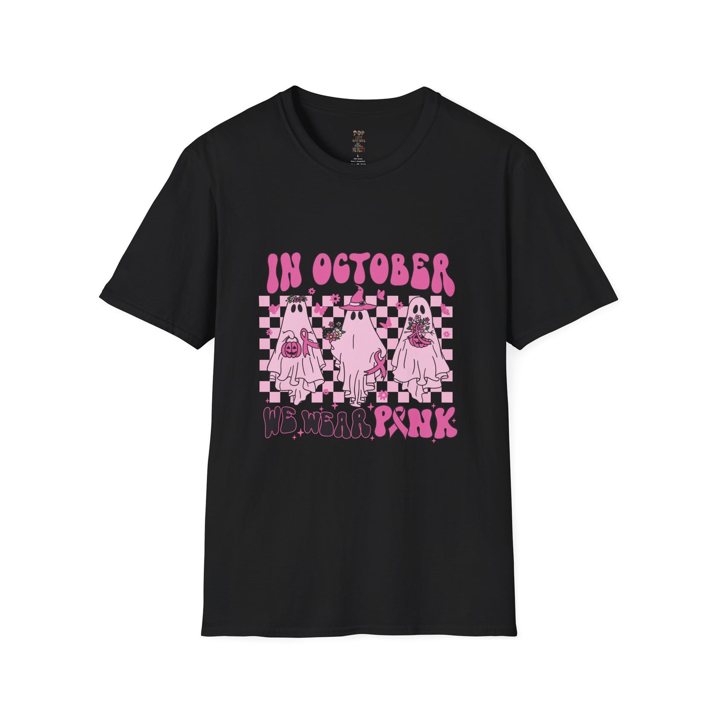In October We Wear Pink Ghost Softstyle T-Shirt