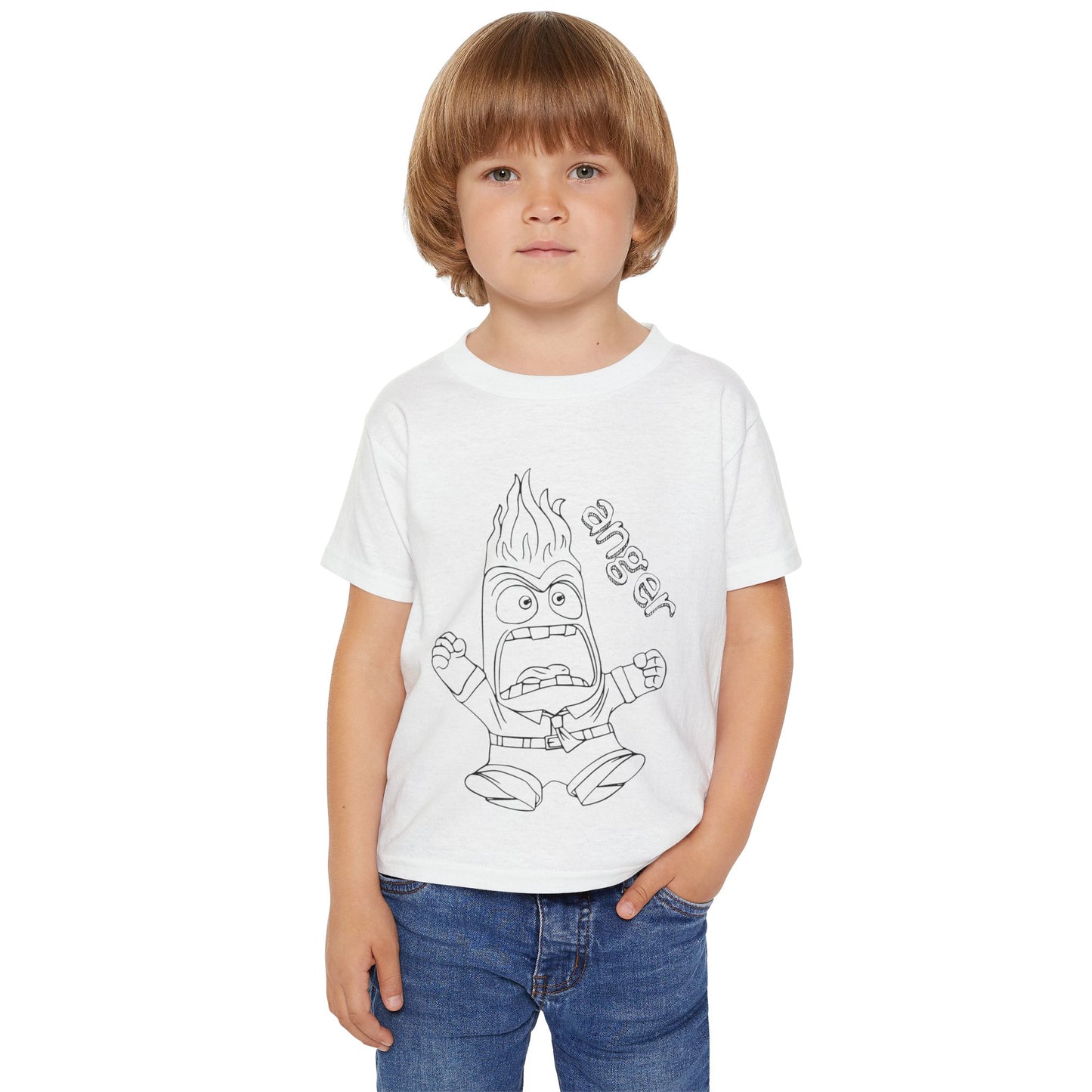 Anger Coloring Shirt Heavy Cotton™ Toddler T-shirt