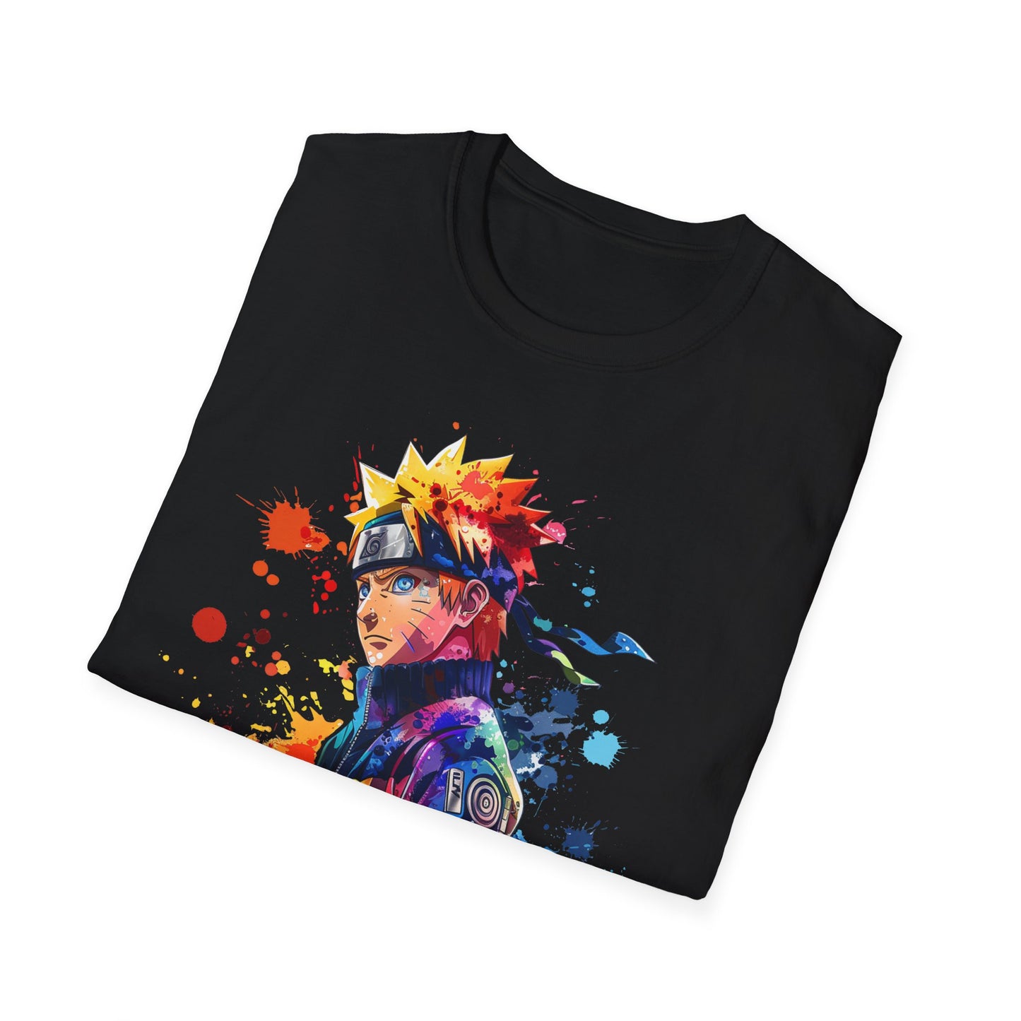 Naruto Profile Watercolor Softstyle T-Shirt