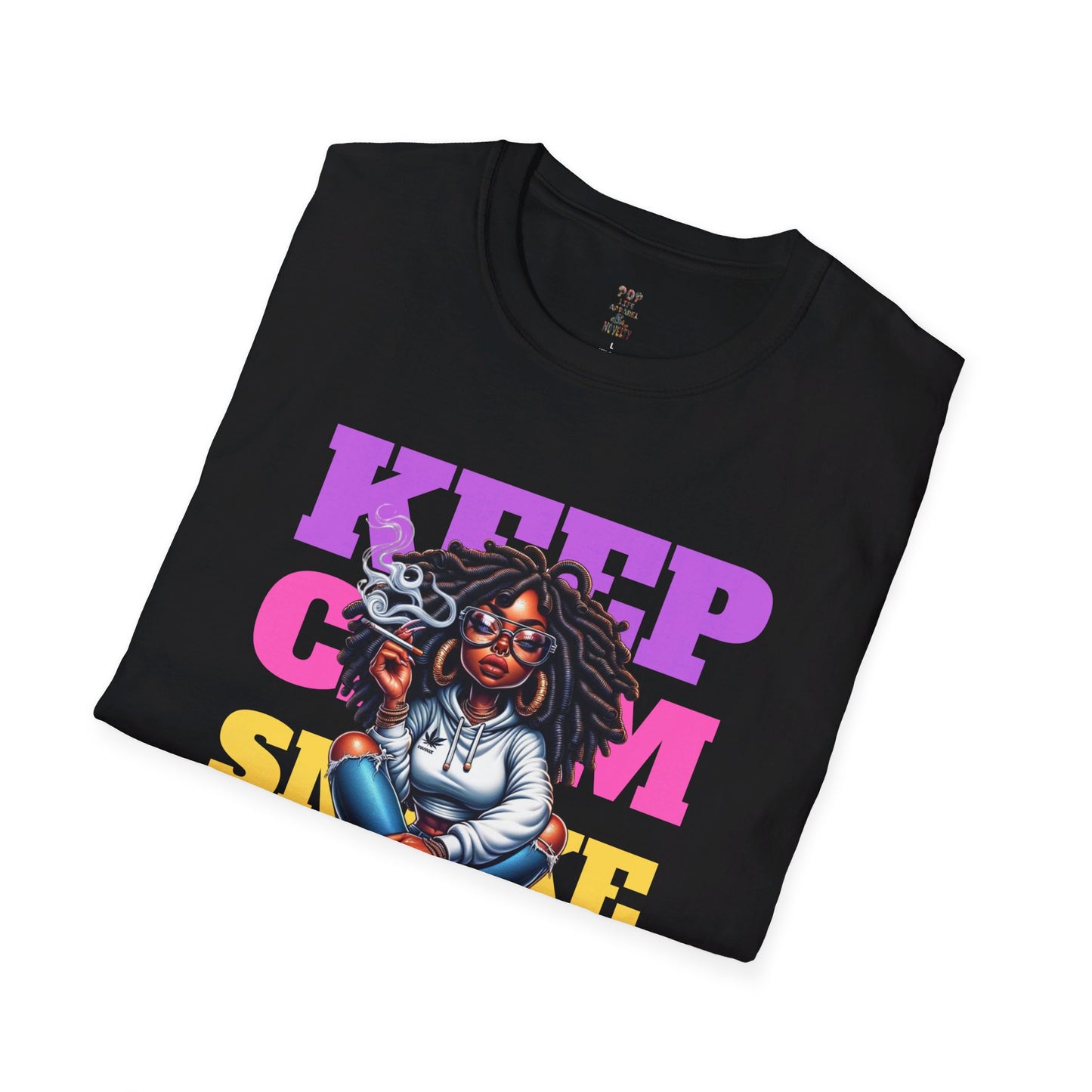 Keep Clam Smoke Weed Softstyle T-Shirt