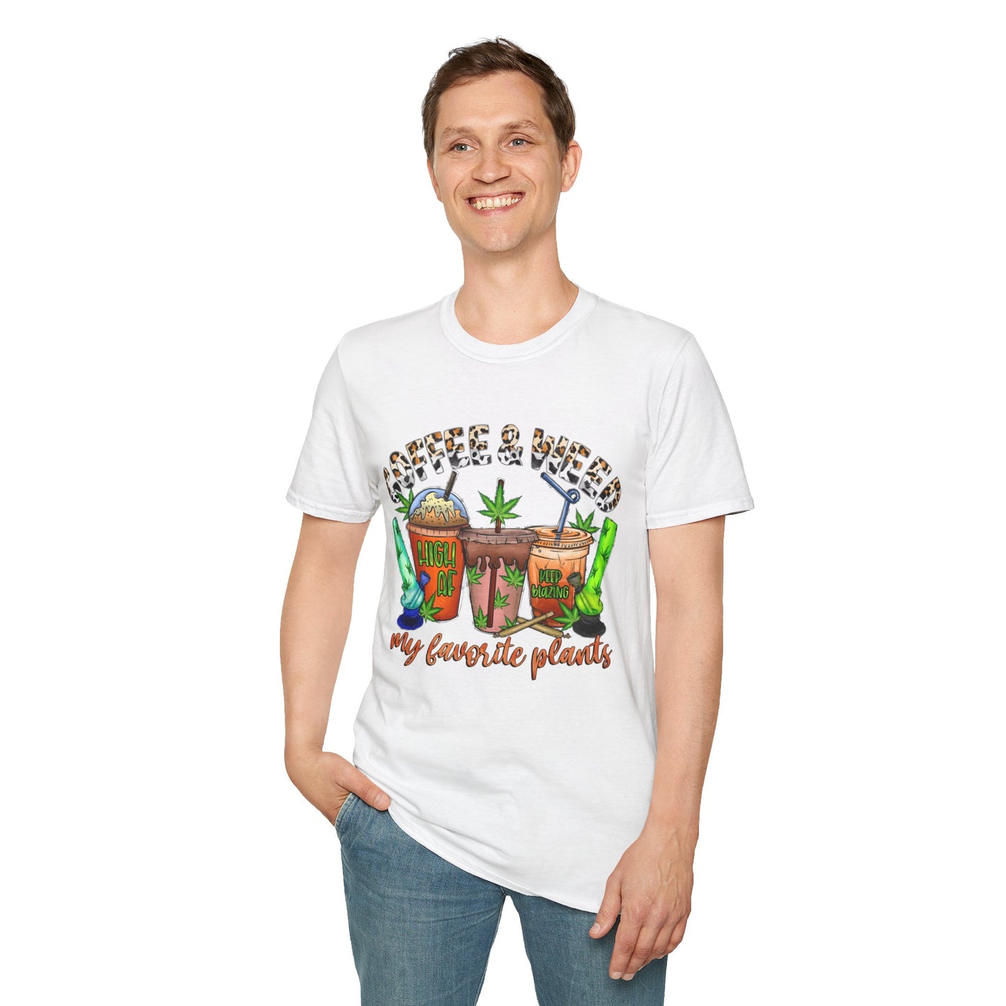 Coffee & Weed Unisex Softstyle T-Shirt