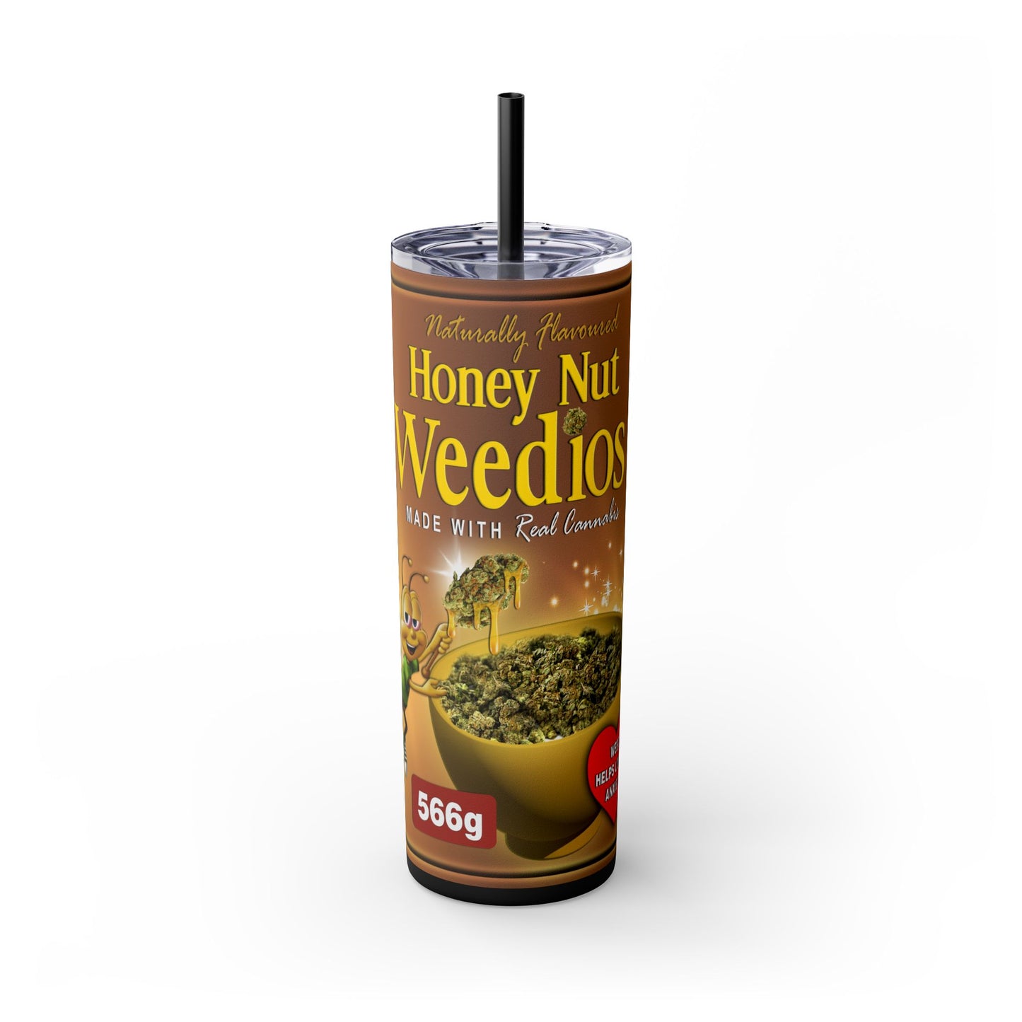 Honey Nut Weedios Tumbler with Straw, 20oz