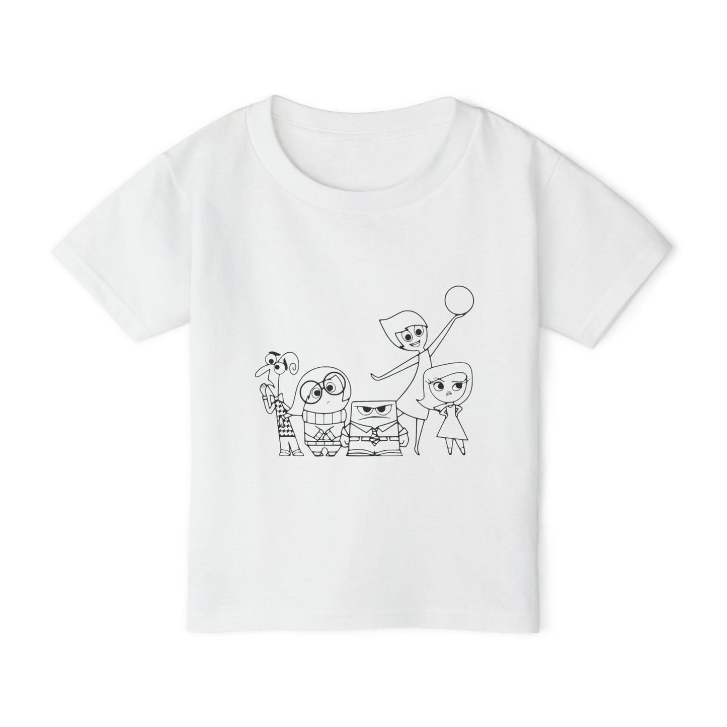 Inside Out Crew Coloring Shirt Heavy Cotton™ Toddler T-shirt