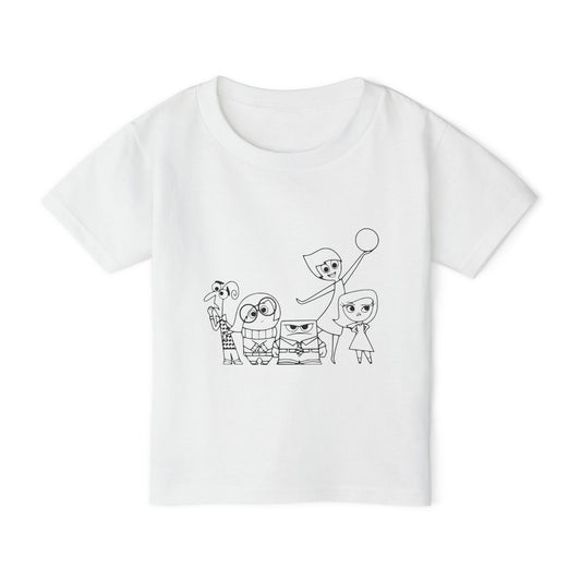 Inside Out Crew Coloring Shirt Heavy Cotton™ Toddler T-shirt