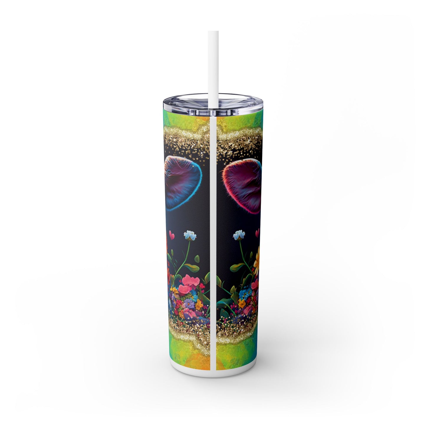 Flower Child Heffer Tumbler with Straw, 20oz