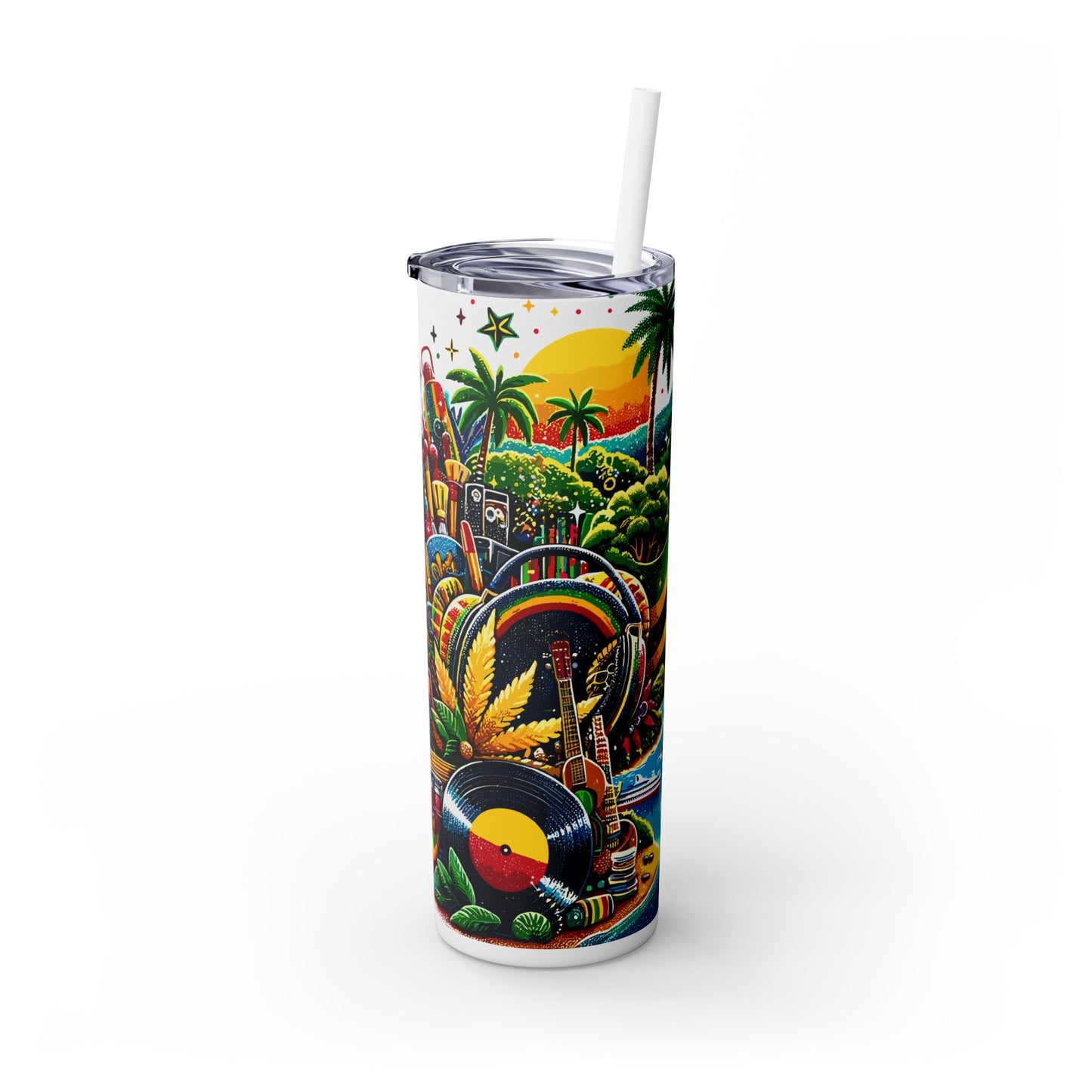 Island Life Tumbler with Straw, 20oz