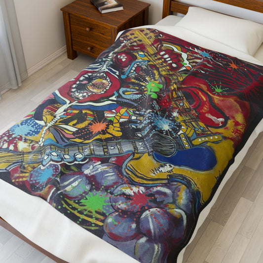 The Clowns Velveteen Plush Blanket