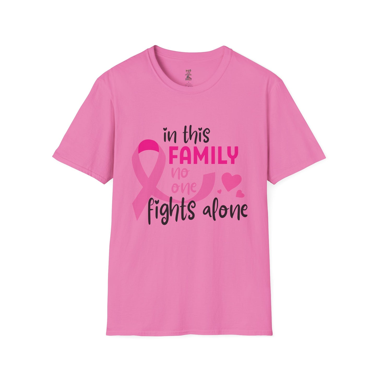 In The Family No One Fights Alone Softstyle T-Shirt