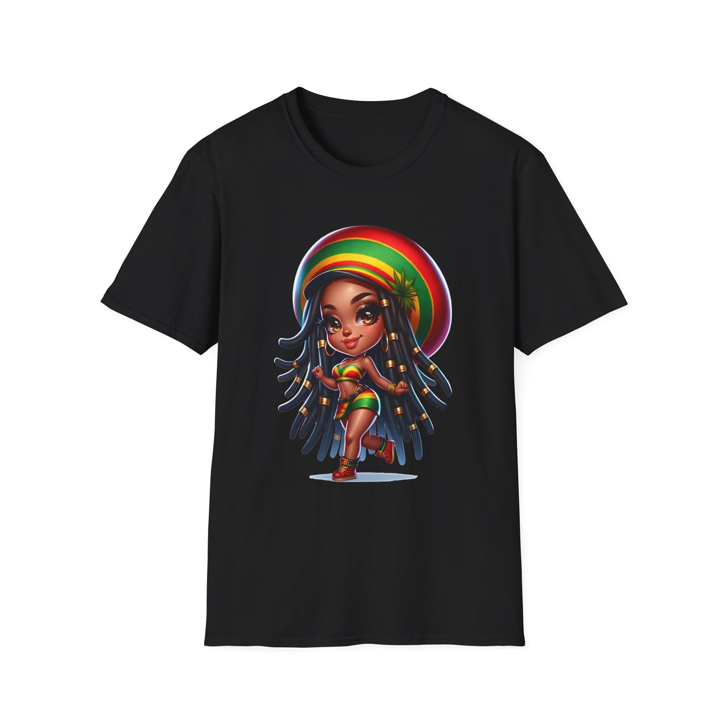 Chibi Rasta Gyal Softstyle T-Shirt