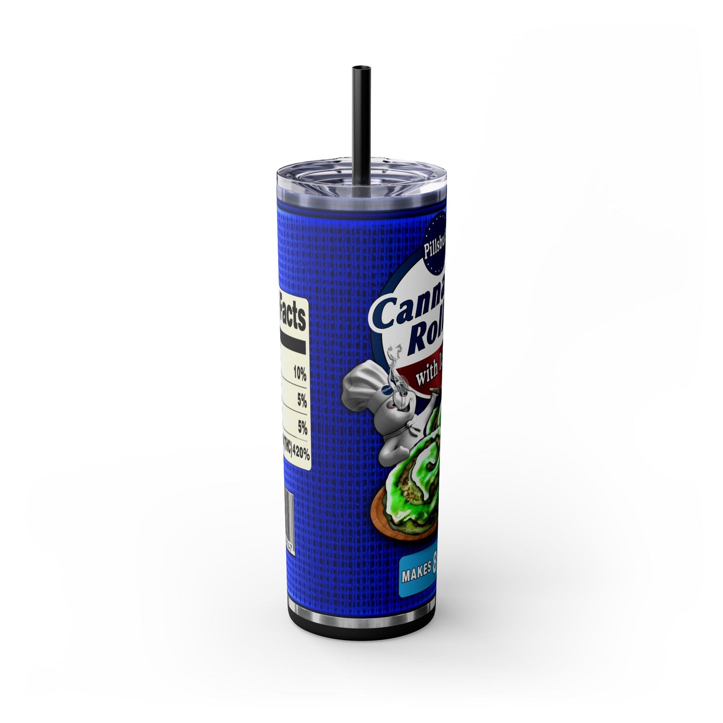 Cannabis Rolls Tumbler with Straw, 20oz