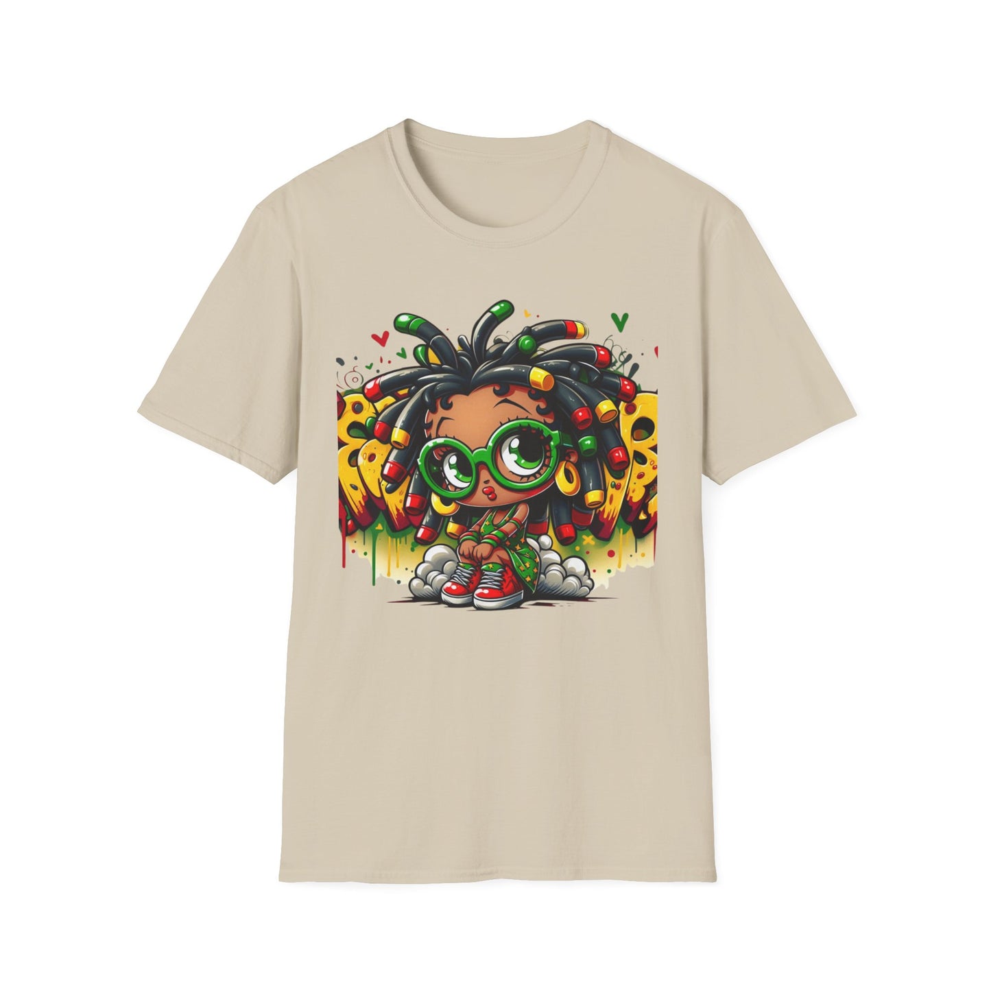 Locs and Glasses Betty Softstyle T-Shirt