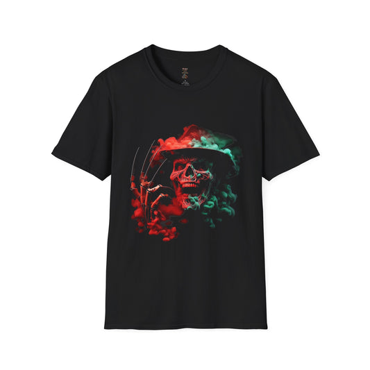 Horror Smoke Freddy Unisex Softstyle T-Shirt