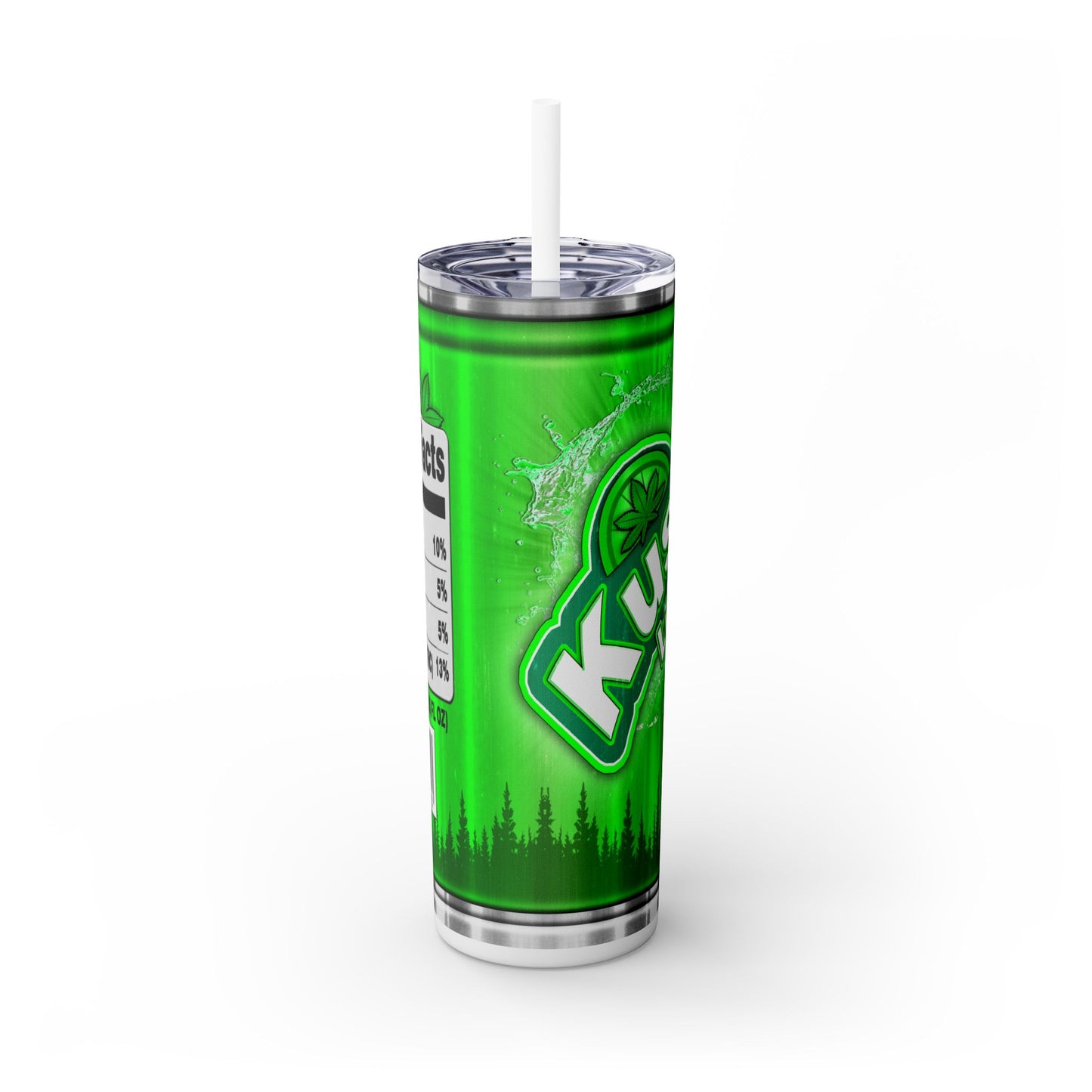 Kush Lime Tumbler with Straw, 20oz