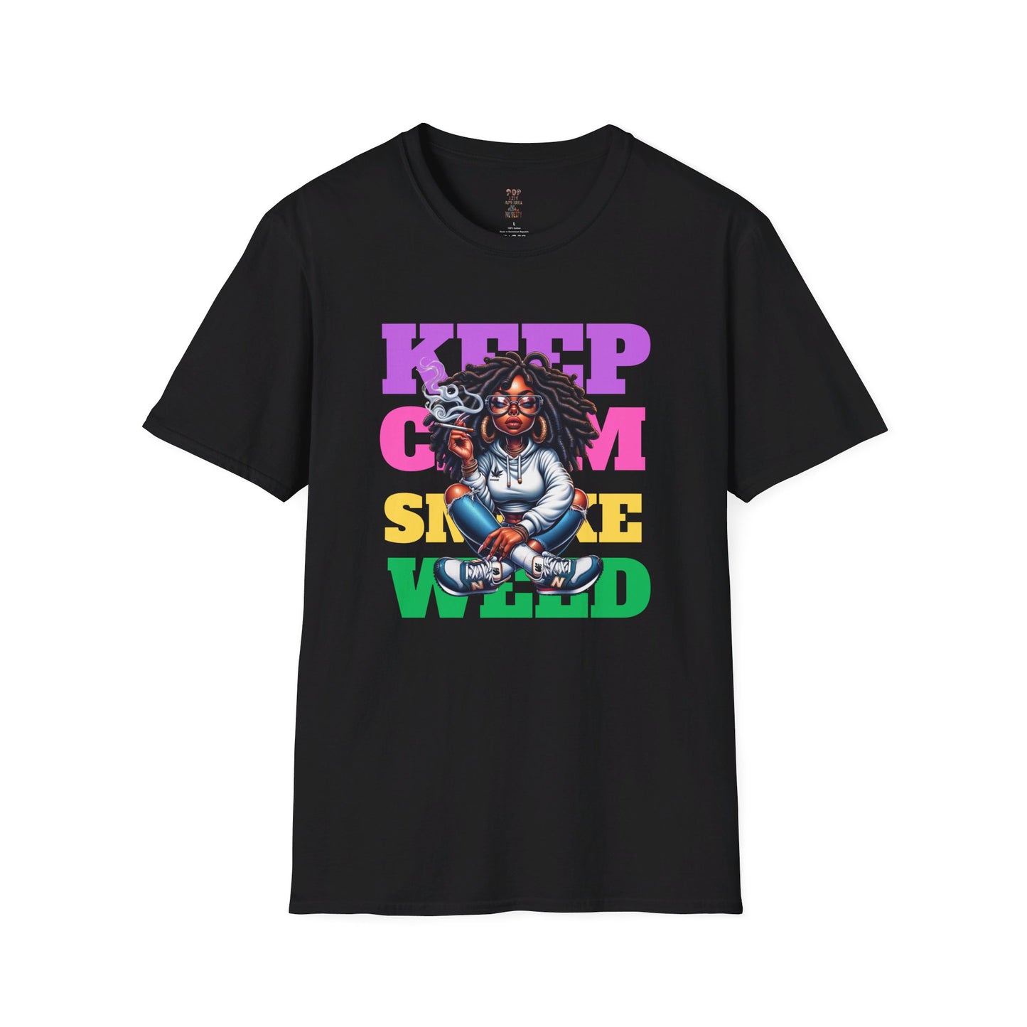 Keep Clam Smoke Weed Softstyle T-Shirt