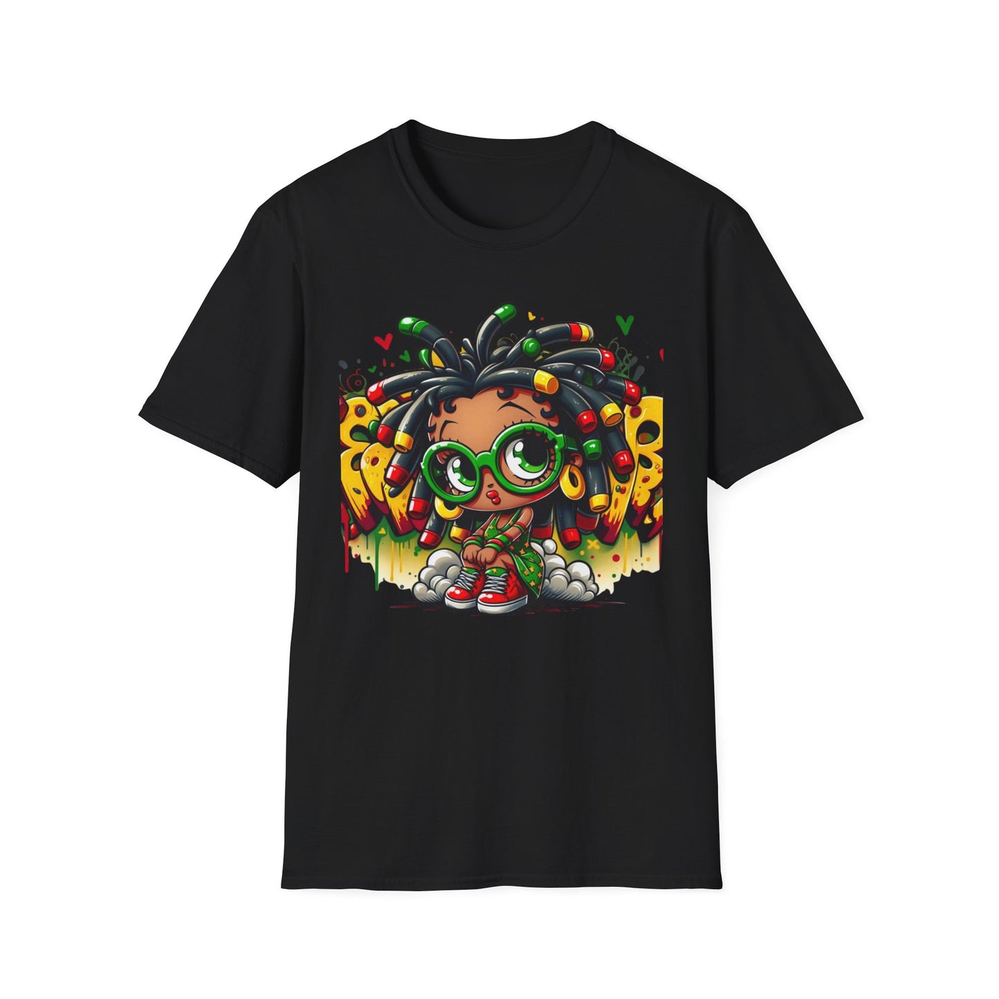 Locs and Glasses Betty Softstyle T-Shirt