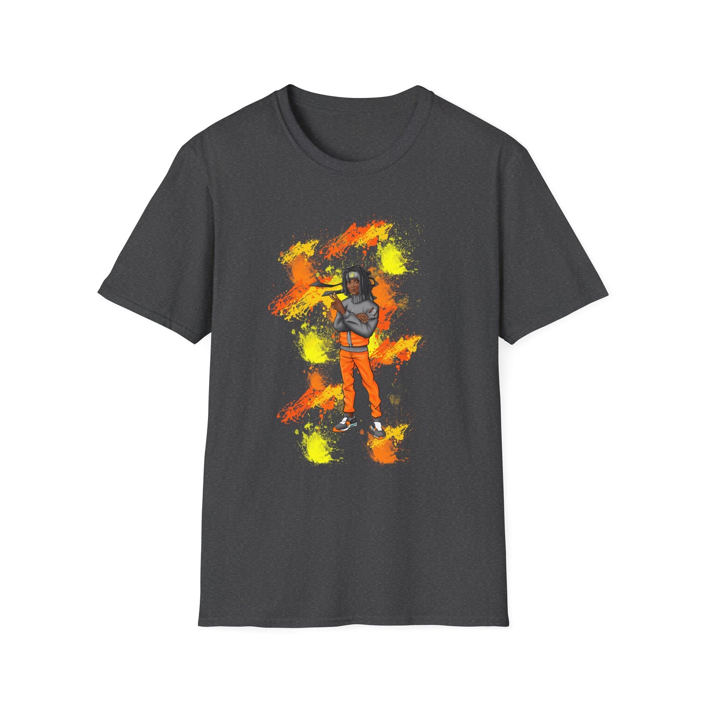 Melanin Naruto Unisex Softstyle T-Shirt