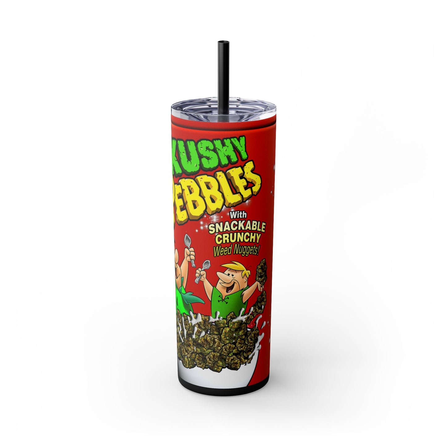 Kushy Pebbles Tumbler with Straw, 20oz