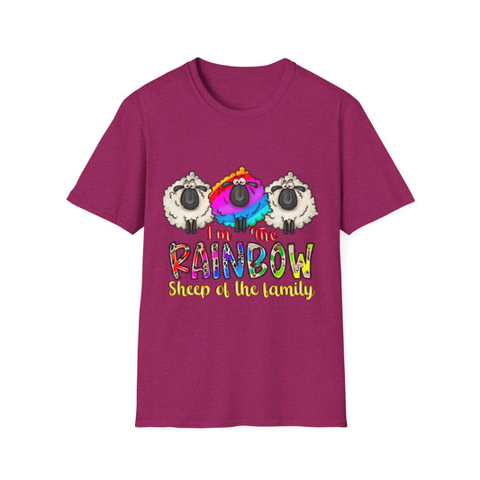 I am the Rainbow Sheep of the Family Softstyle T-Shirt