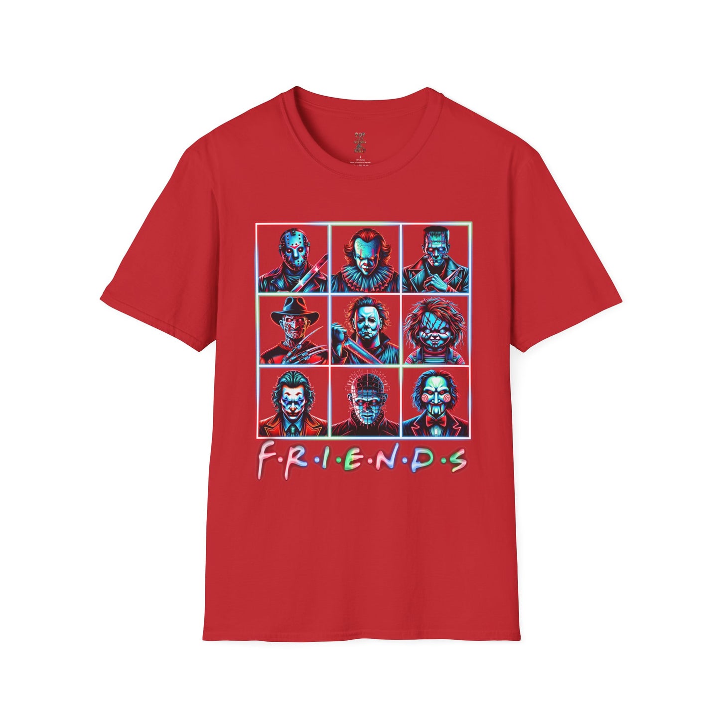 Horror Friends Tic Tac Toe Unisex Softstyle T-Shirt