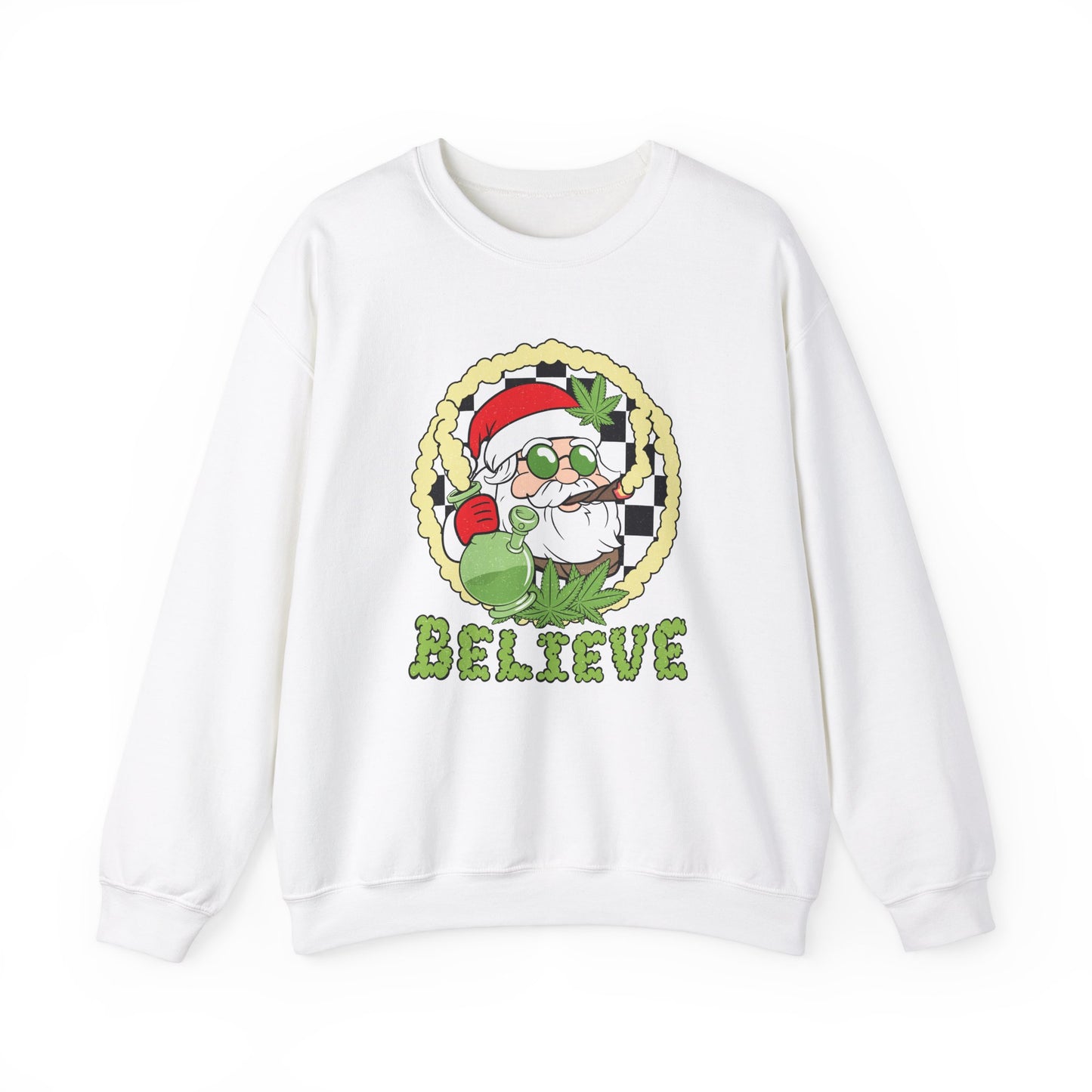 420 Christmas Believe Unisex Heavy Blend™ Crewneck Sweatshirt