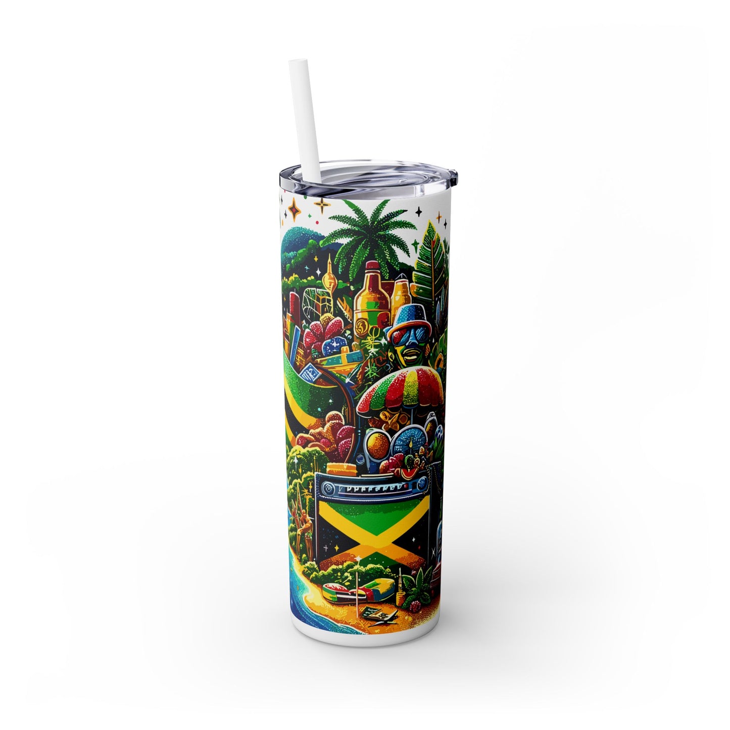 Island Life Tumbler with Straw, 20oz