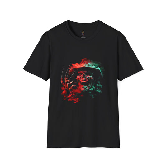 Horror Smoke Freddy Unisex Softstyle T-Shirt