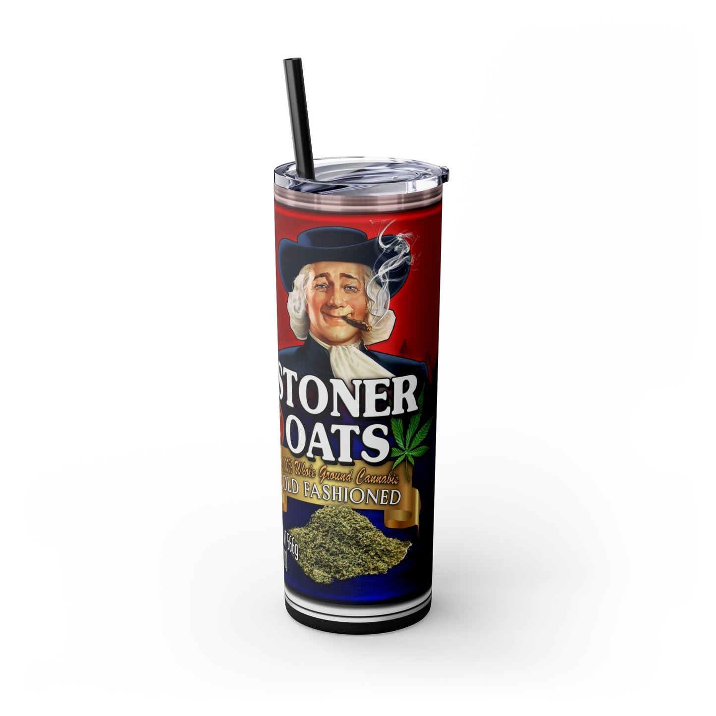 Stoner Oats Tumbler with Straw, 20oz