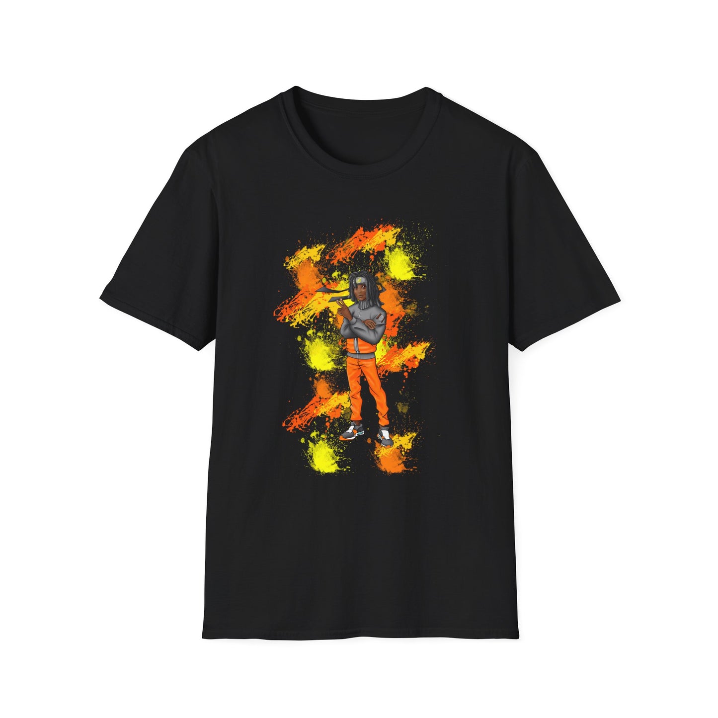 Melanin Naruto Unisex Softstyle T-Shirt