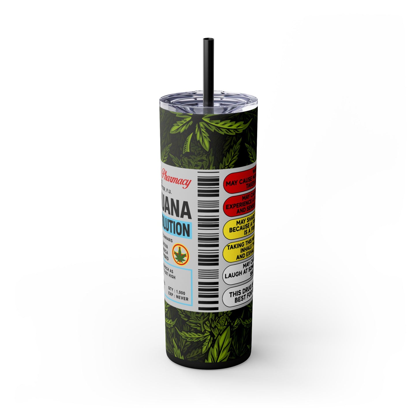 Rx Stoner's Pharmacy Tumbler with Straw, 20oz