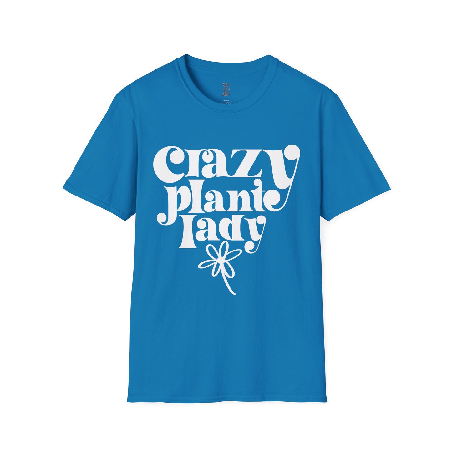 Crazy Plant Lady White Unisex Softstyle T-Shirt