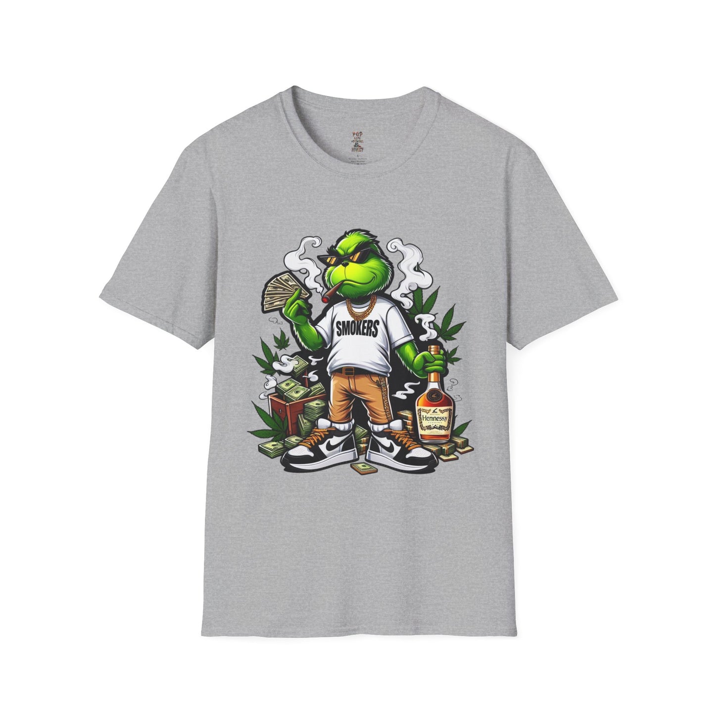Smokers Grinch Softstyle T-Shirt