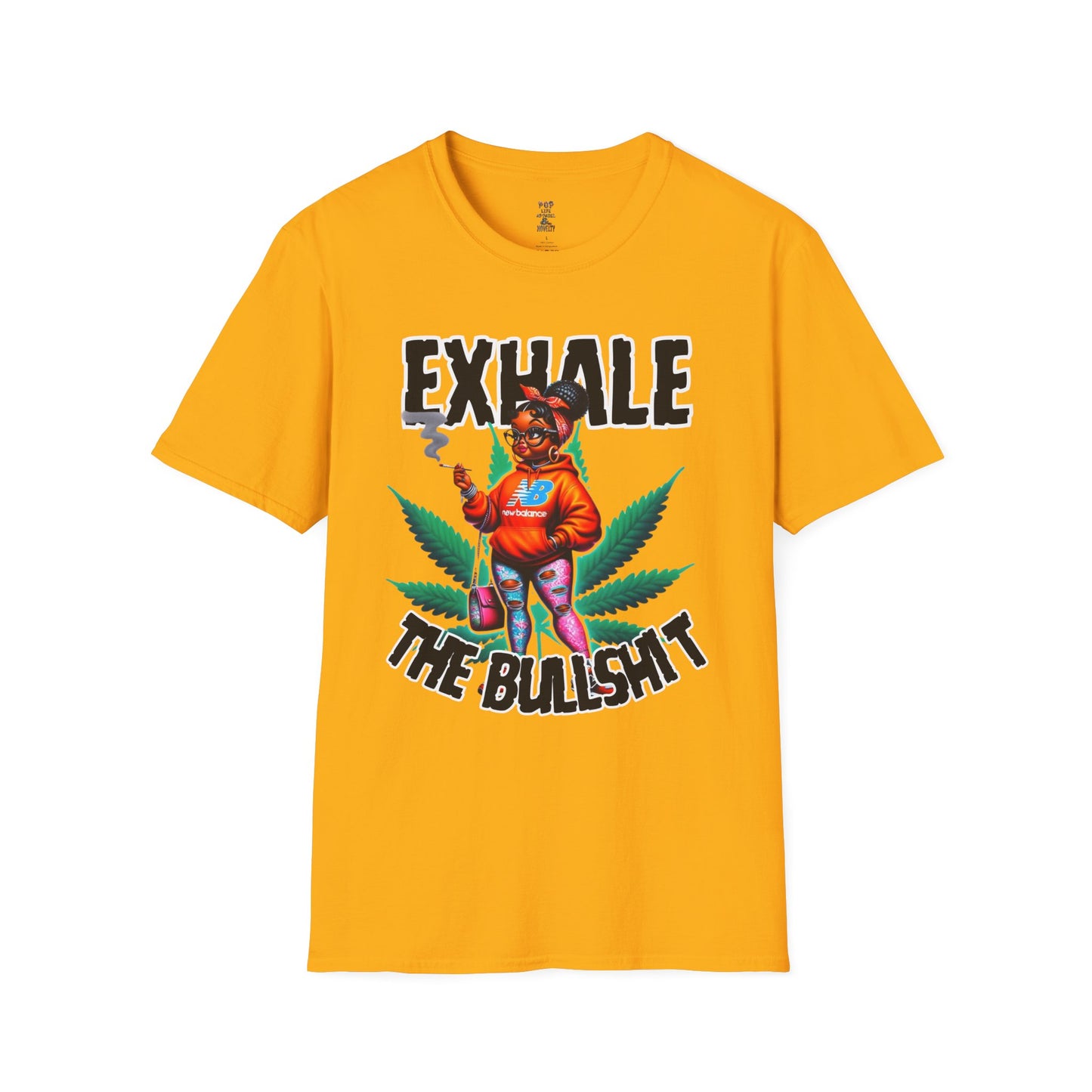 Exhale the Bullshit Unisex Softstyle T-Shirt