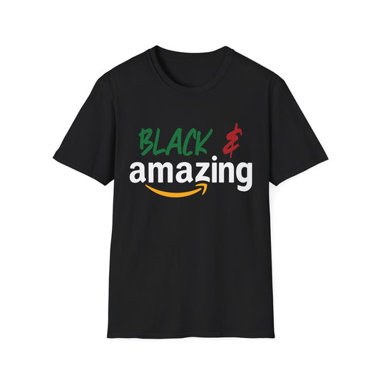 Black and Amazing Softstyle T-Shirt