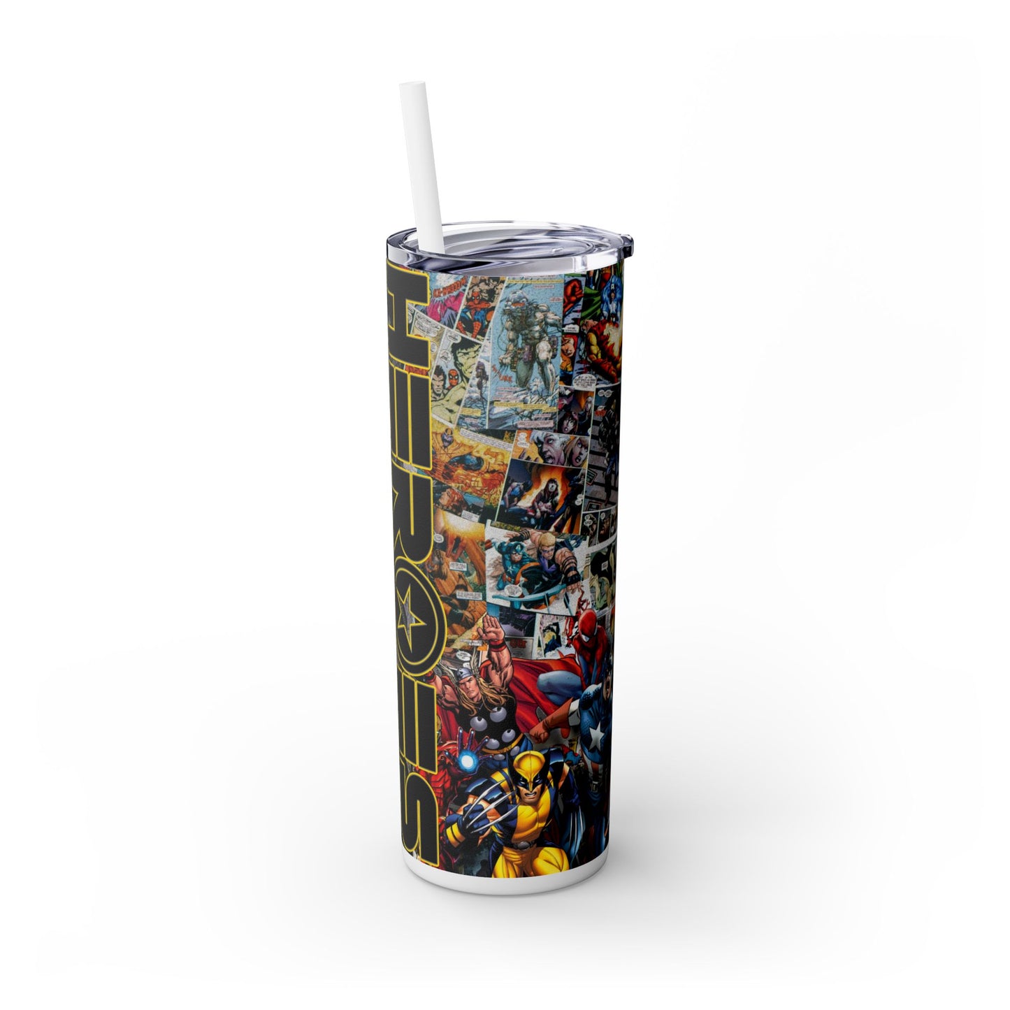 Heroes Tumbler with Straw, 20oz