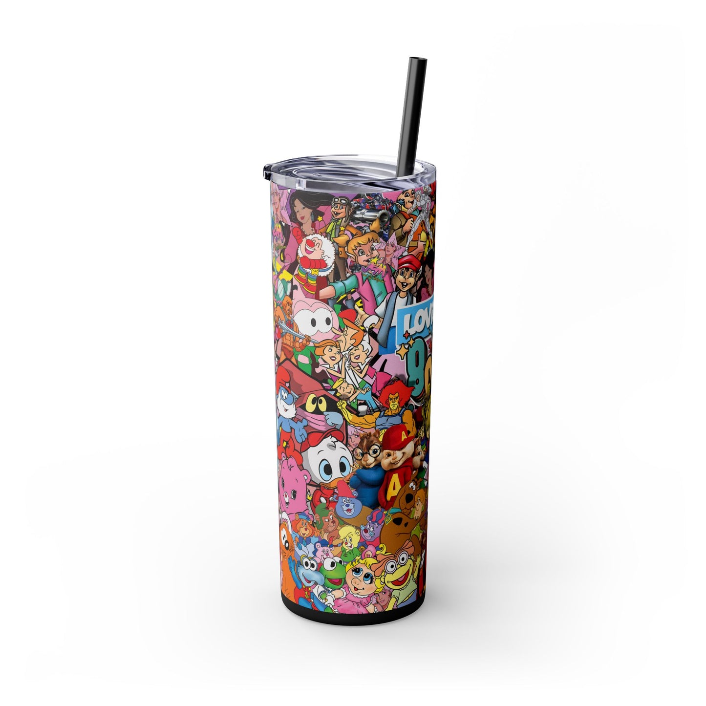 I Love the 90's Tumbler with Straw, 20oz