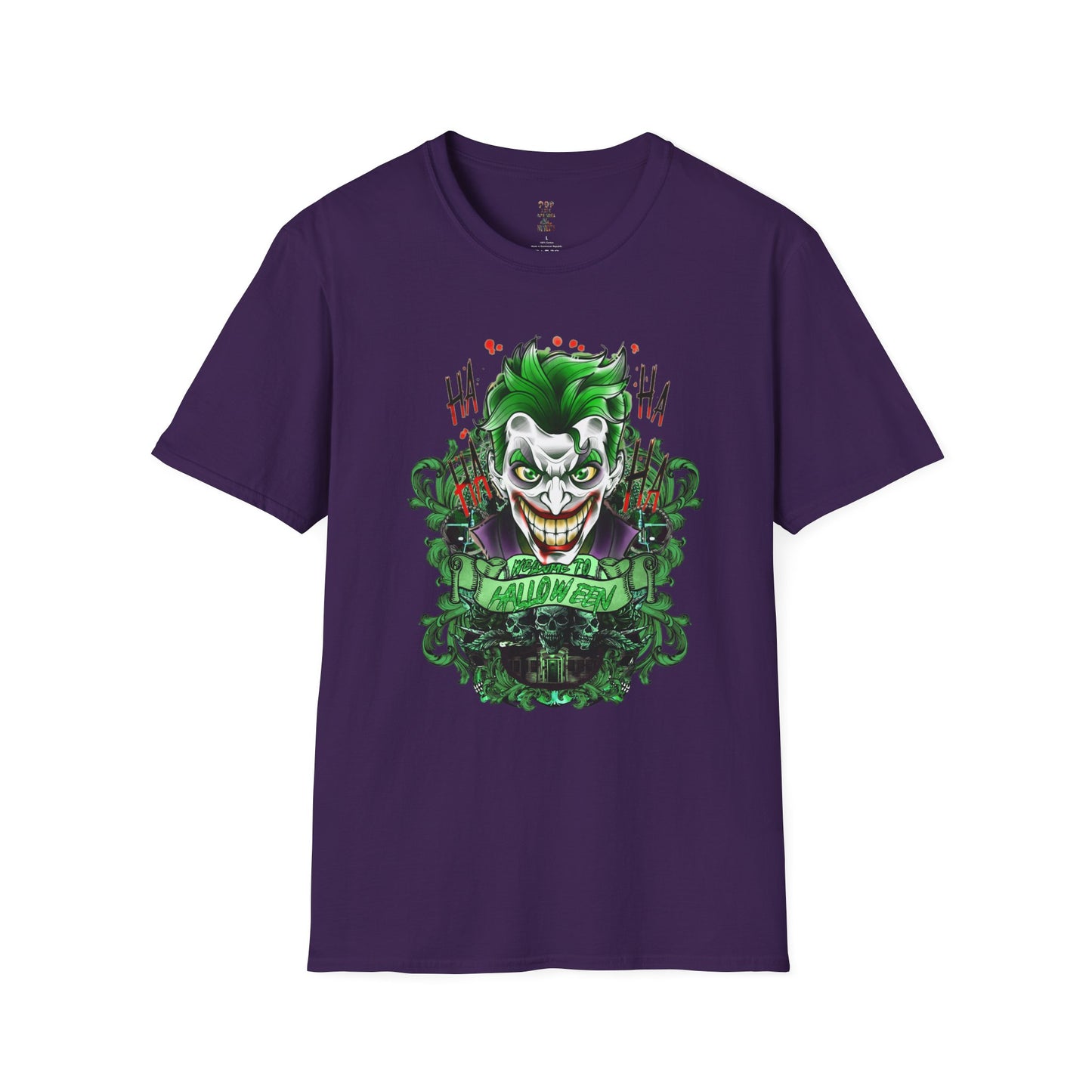 Joker Welcome to Halloween Unisex Softstyle T-Shirt