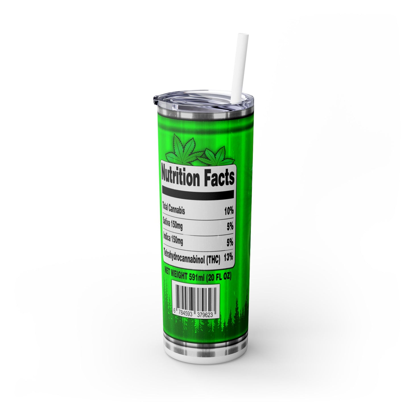 Kush Lime Tumbler with Straw, 20oz