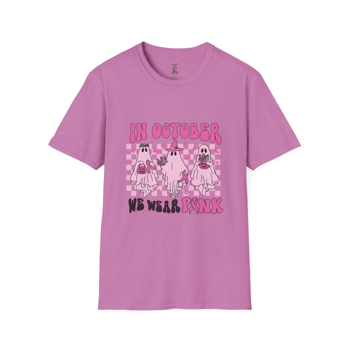In October We Wear Pink Ghost Softstyle T-Shirt