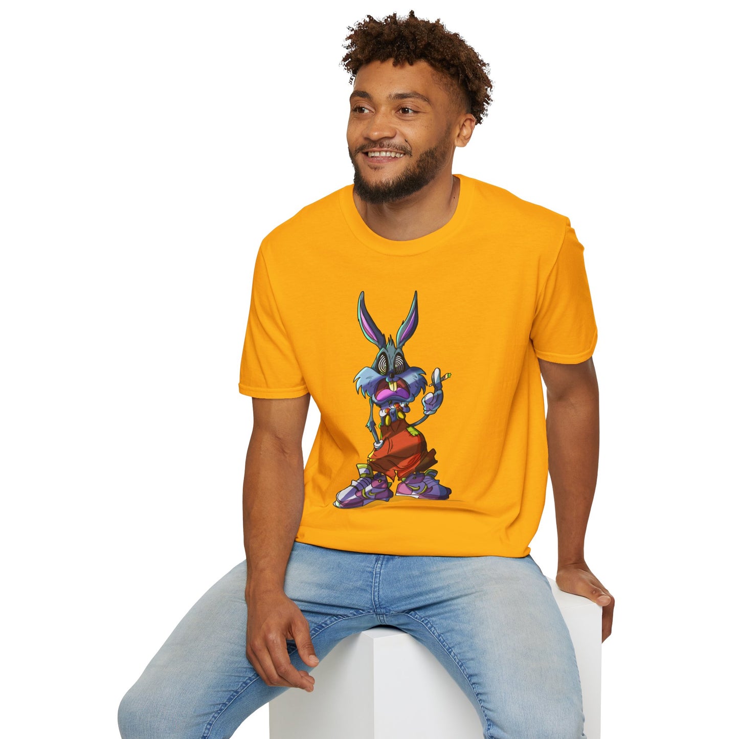 Crazy Bunny Unisex Softstyle T-Shirt