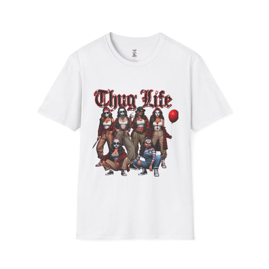 Female Horror Thug Life Unisex  Softstyle T-Shirt