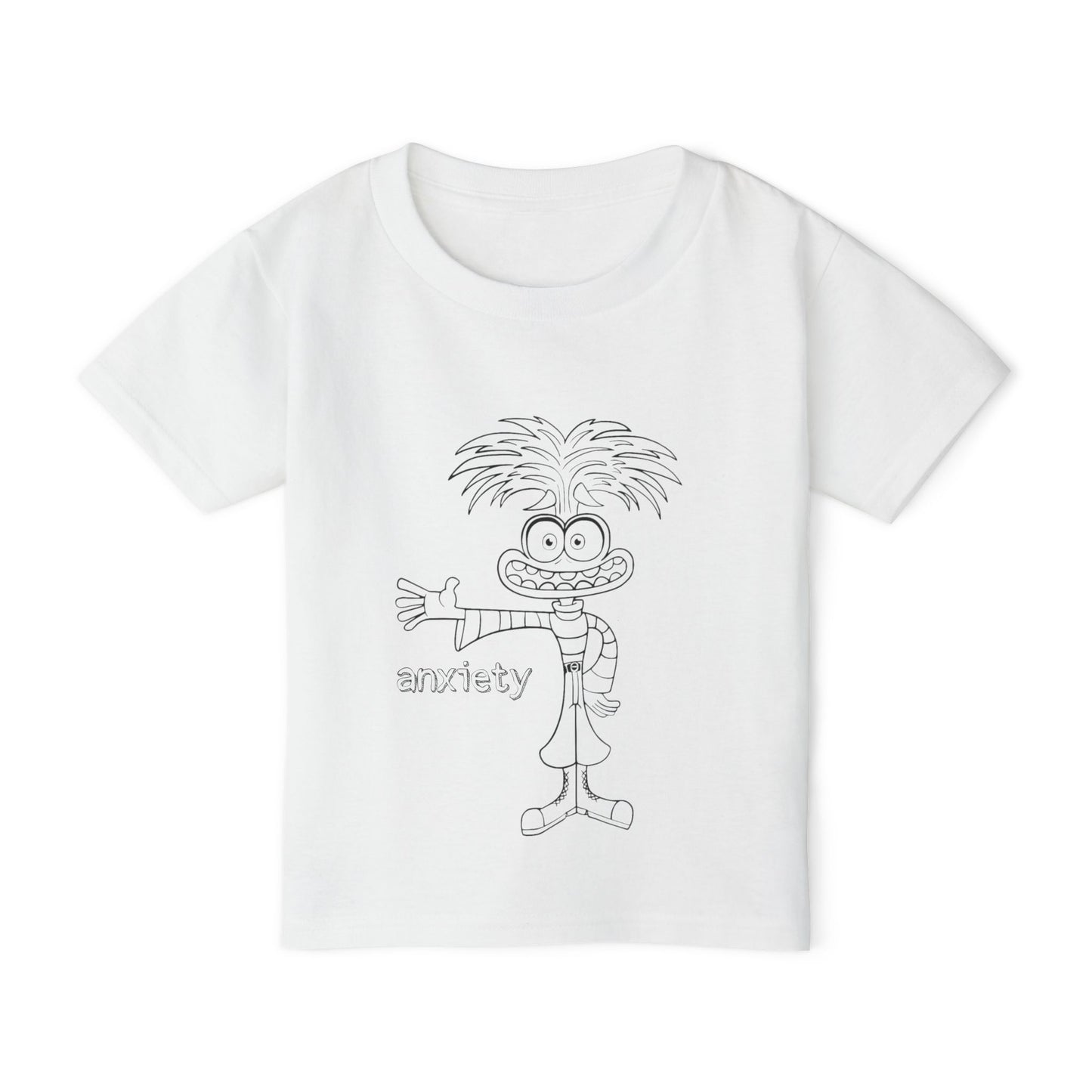 Anxiety Coloring Shirt Heavy Cotton™ Toddler T-shirt