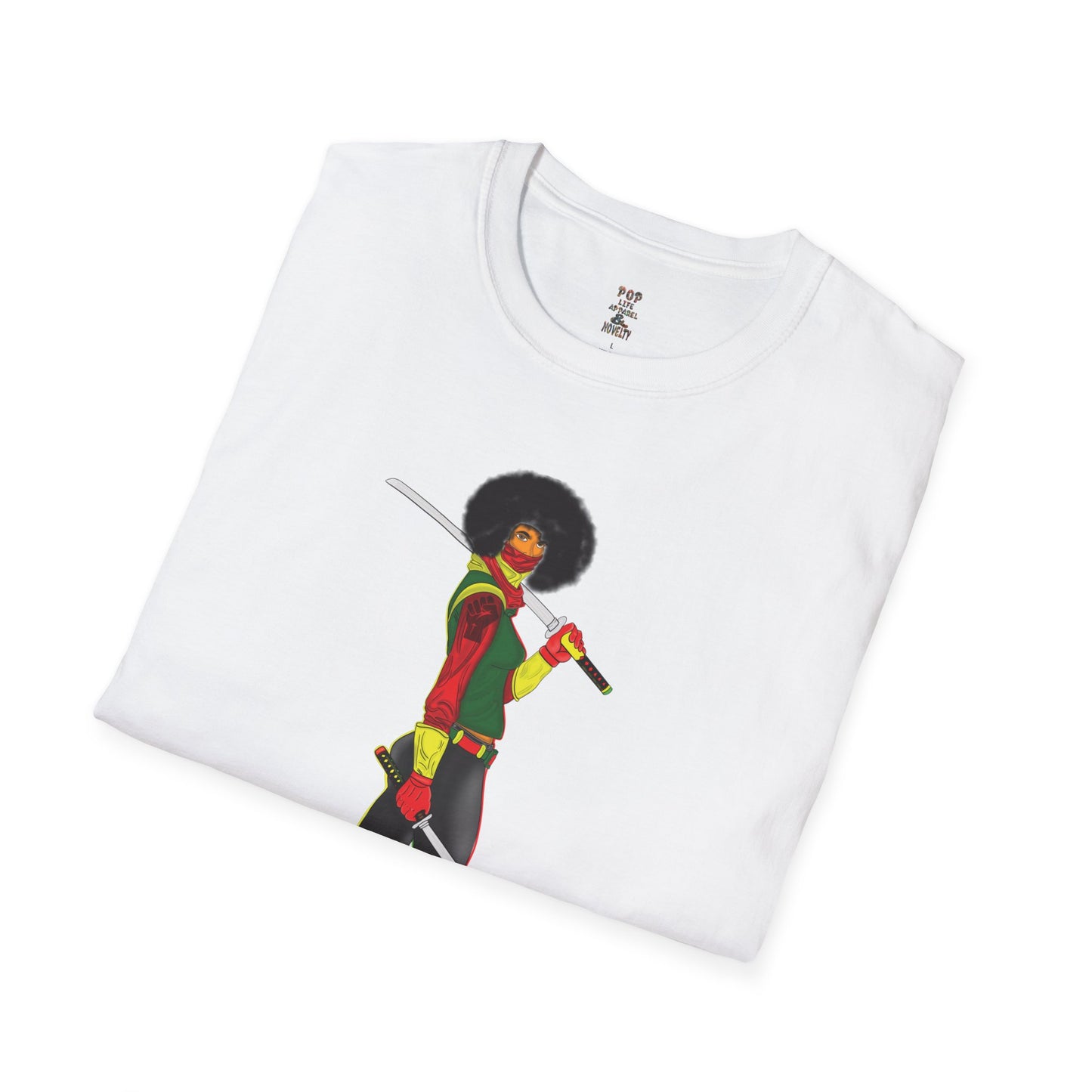 Afro Samurai Sista' Softstyle T-Shirt