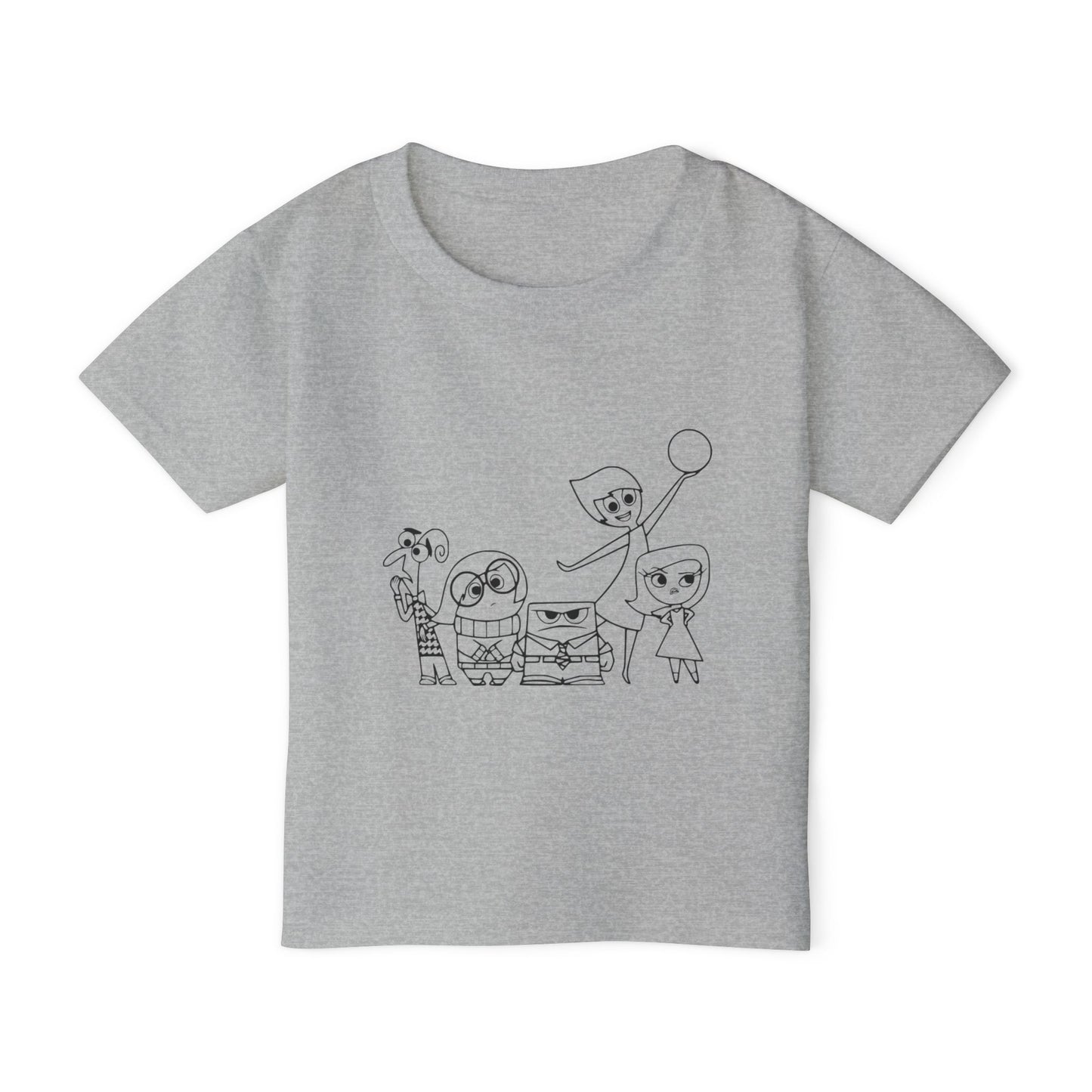 Inside Out Crew Coloring Shirt Heavy Cotton™ Toddler T-shirt