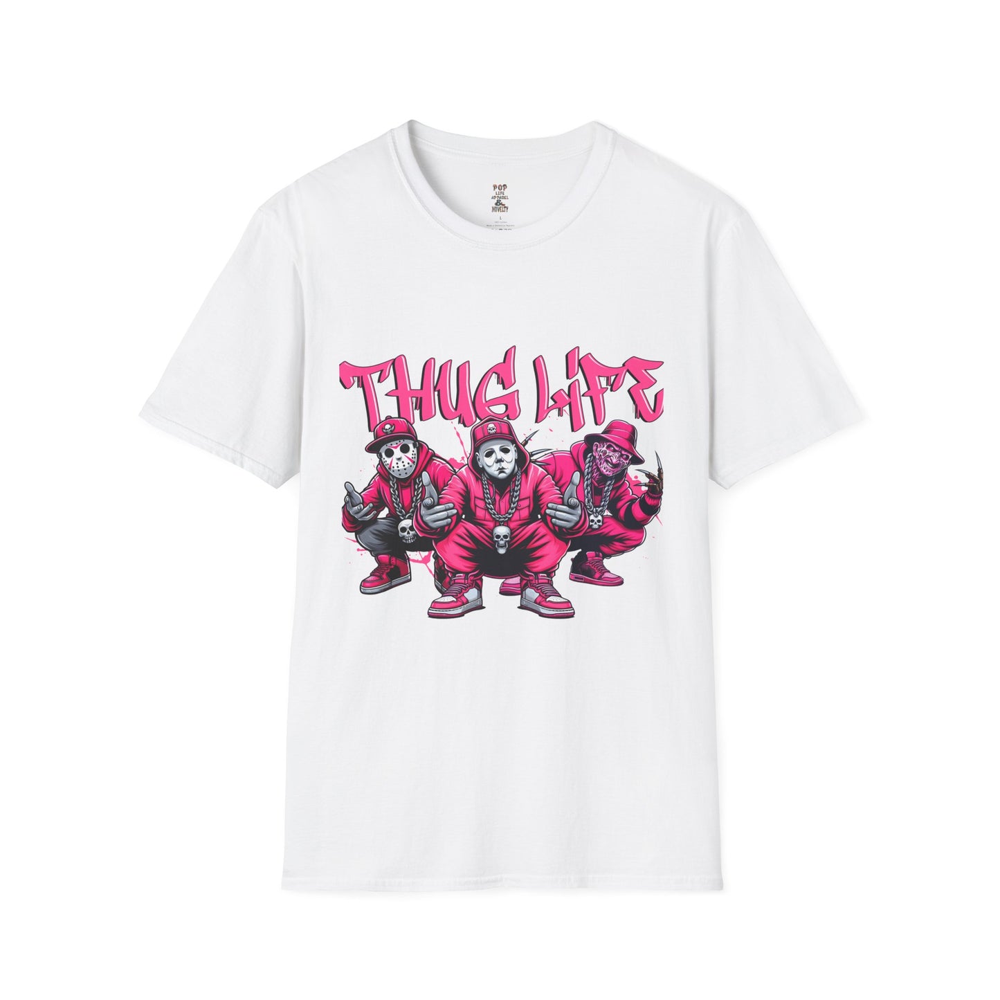 Pink Thug Life Unisex Softstyle T-Shirt