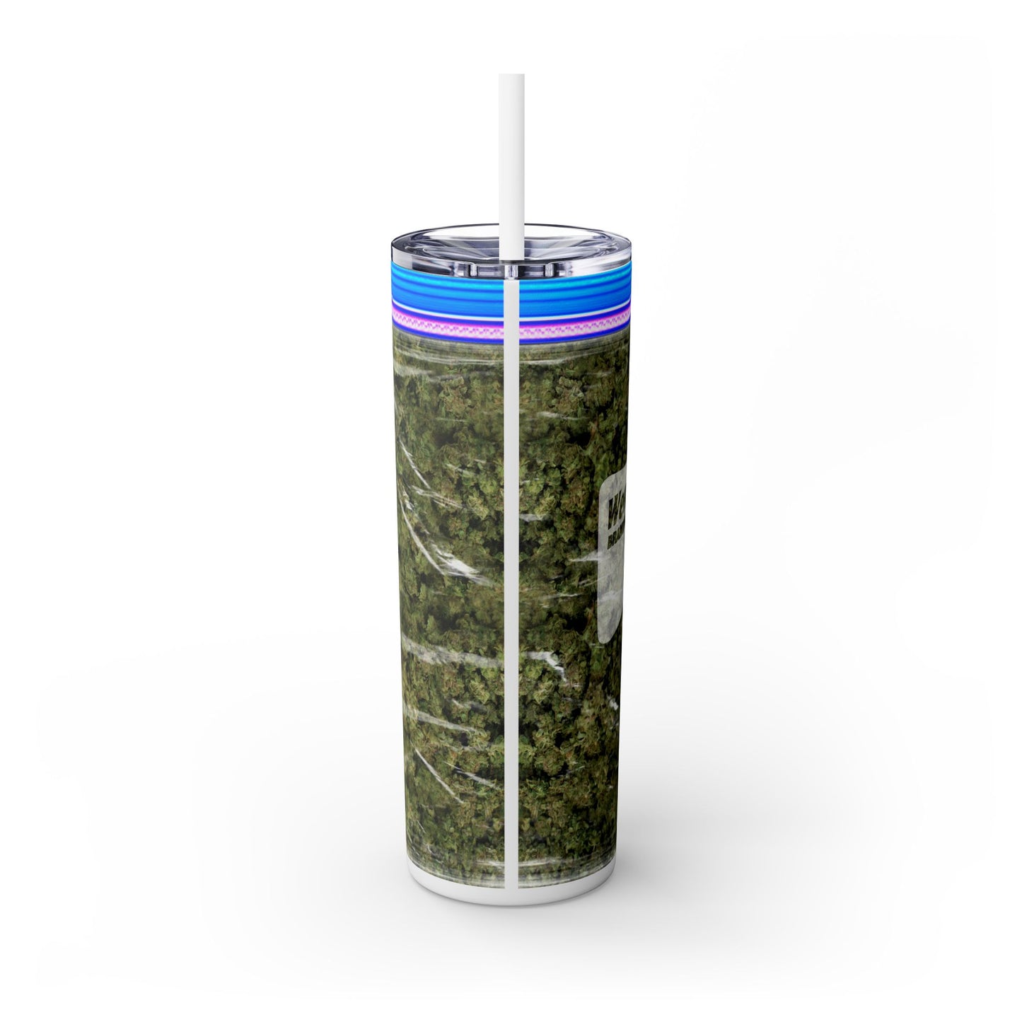 Weed Bag Tumbler with Straw, 20oz