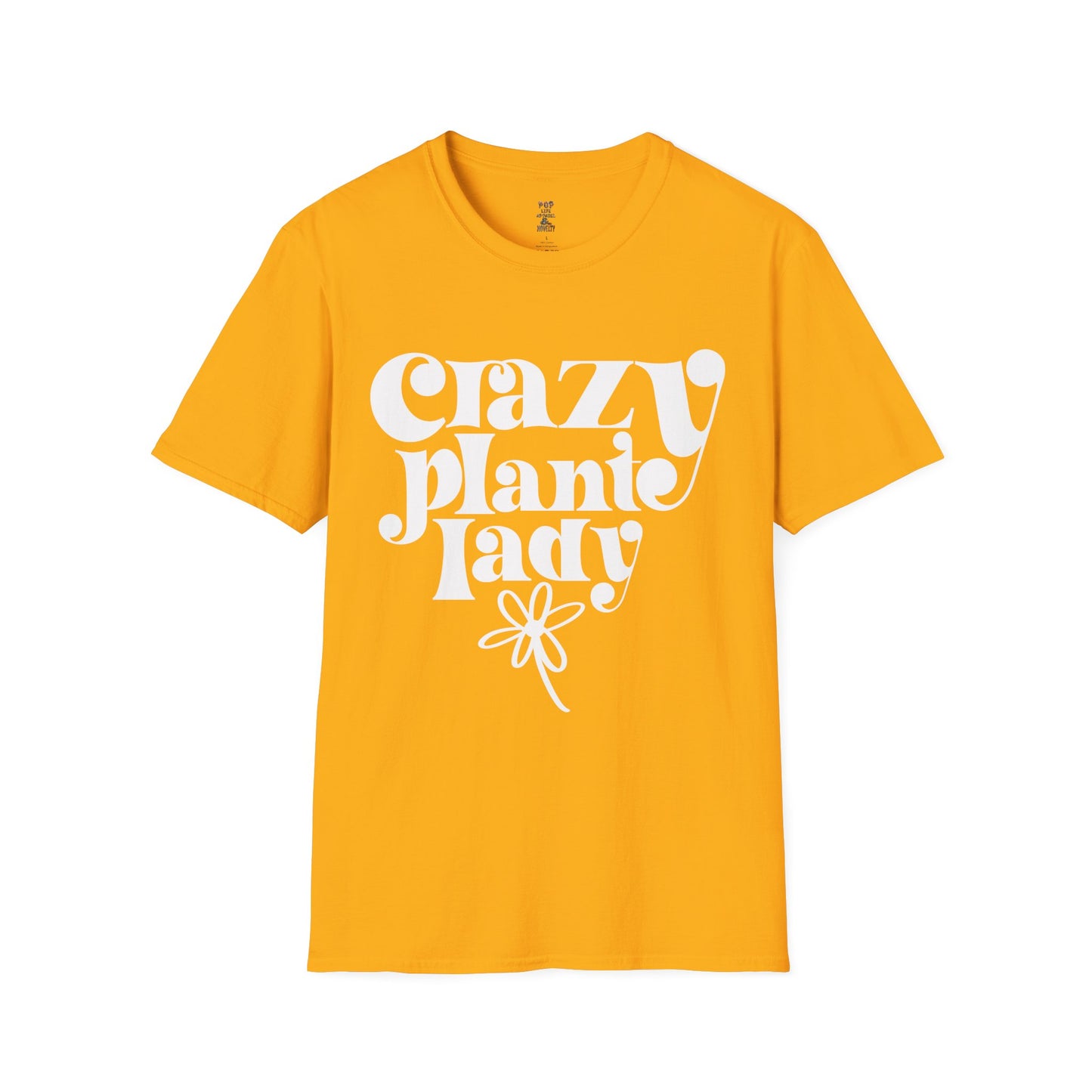 Crazy Plant Lady White Unisex Softstyle T-Shirt