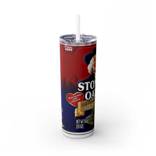 Stoner Oats Tumbler with Straw, 20oz