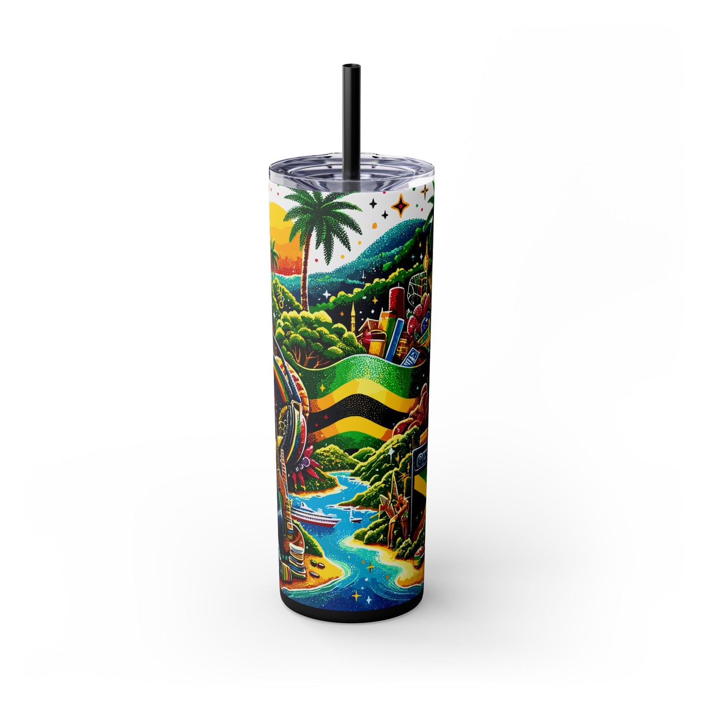 Island Life Tumbler with Straw, 20oz